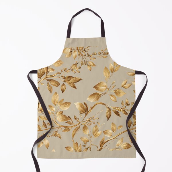 Item preview, Golden Elegance: Branches with Lush Leaves designed and sold by Hummy-studio.