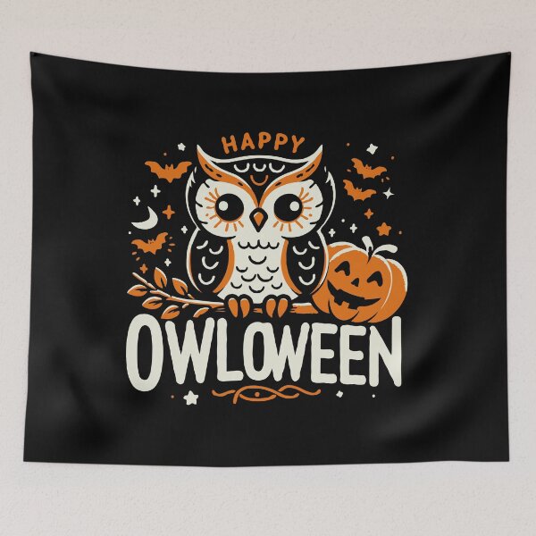 Item preview, Festive Halloween Owl Design designed and sold by Creative Magia.