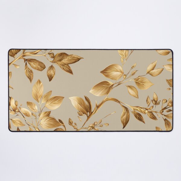 Item preview, Golden Elegance: Branches with Lush Leaves designed and sold by Hummy-studio.