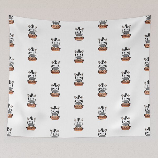 Item preview, Cute zebra eating a meatball sub with sauce designed and sold by rasagamastore.
