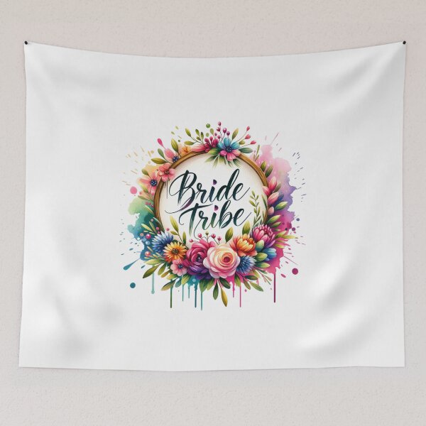Item preview, "Bride Tribe" Floral Design – Perfect for Bachelorette Parties & Bridal Gifts designed and sold by artedigital99.