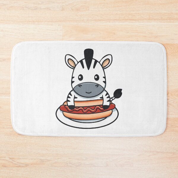 Item preview, Cute zebra eating a meatball sub with sauce designed and sold by rasagamastore.