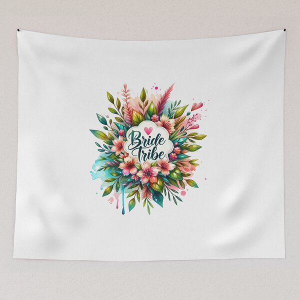 Item preview, "Bride Tribe" Floral Design – Perfect for Bachelorette Parties & Bridal Gifts designed and sold by artedigital99.