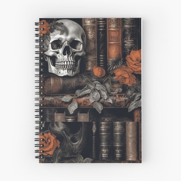 Item preview, Skulls and Orange Flowers 2 designed and sold by J A Flanagan.