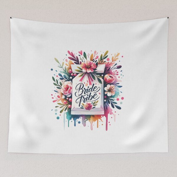 Item preview, "Bride Tribe" Floral Design – Perfect for Bachelorette Parties & Bridal Gifts designed and sold by artedigital99.