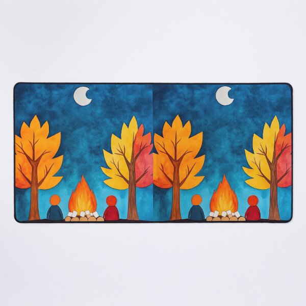 Item preview, Autumn Bonfire Under Moonlit Sky designed and sold by WPCreator.