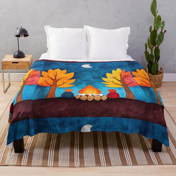 Item preview, Autumn Bonfire Under Moonlit Sky designed and sold by WPCreator.