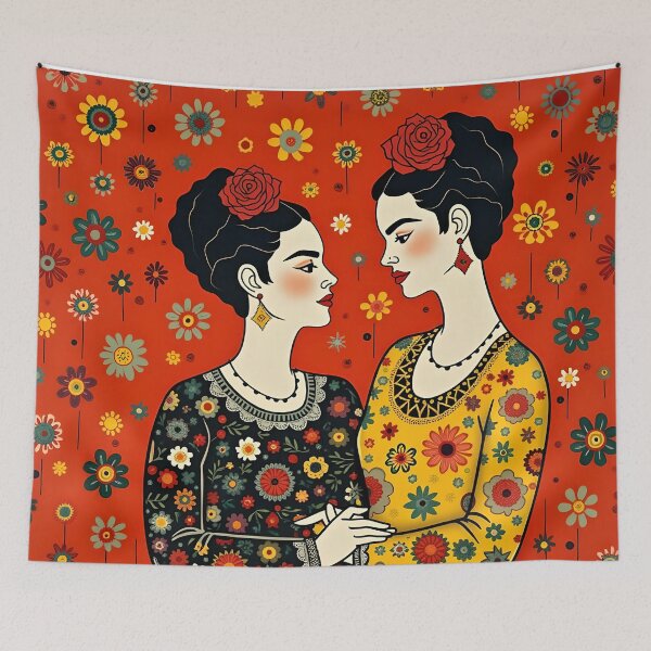 Item preview, The Two Fridas. Frida Kahlo. Mexico. designed and sold by SoniaSarkali.