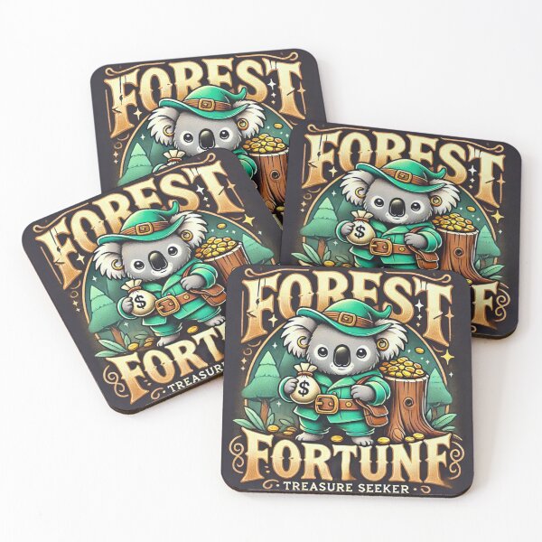 Item preview, Forest Fortune Treasure Seeker Koala designed and sold by Koalangel.