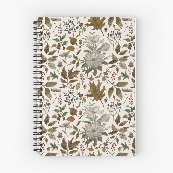 Item preview, Watercolor Fall Leaves and Flowers Pattern designed and sold by Lauren Ullrich.