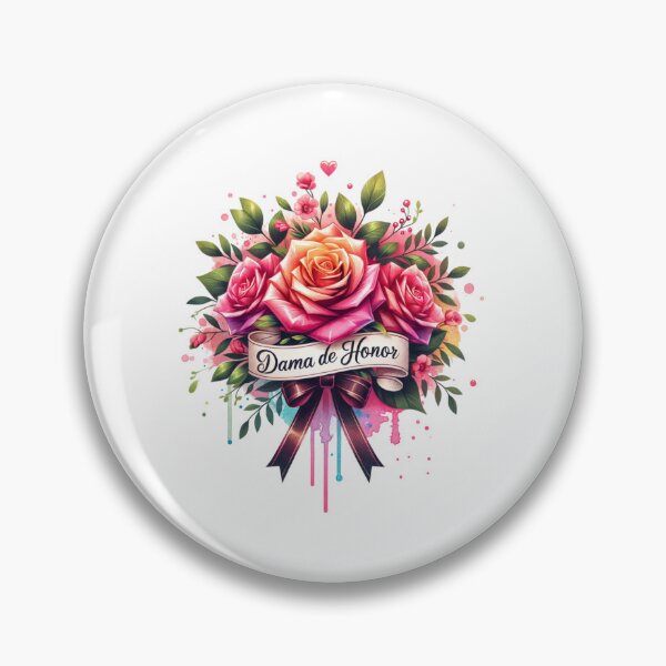 Item preview, "Dama de Honor" Floral Design – Perfect for Bridesmaid Gifts & Wedding Apparel designed and sold by artedigital99.