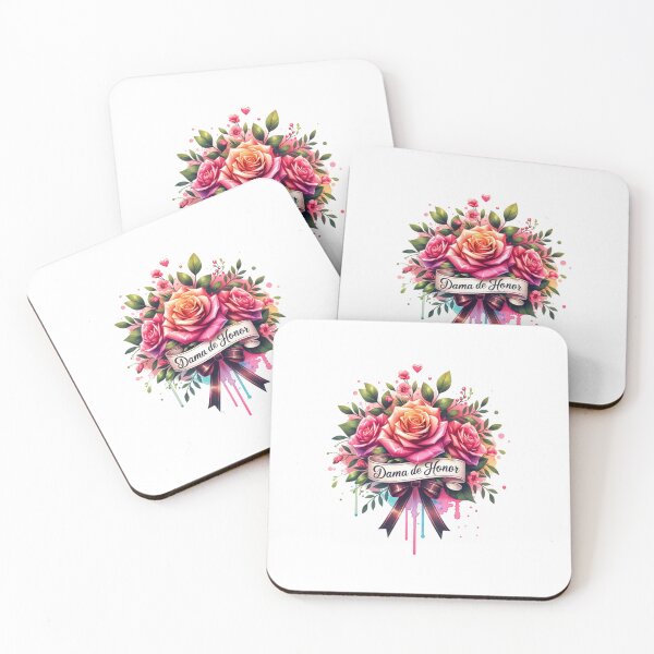 Item preview, "Dama de Honor" Floral Design – Perfect for Bridesmaid Gifts & Wedding Apparel designed and sold by artedigital99.