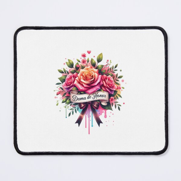 Item preview, "Dama de Honor" Floral Design – Perfect for Bridesmaid Gifts & Wedding Apparel designed and sold by artedigital99.