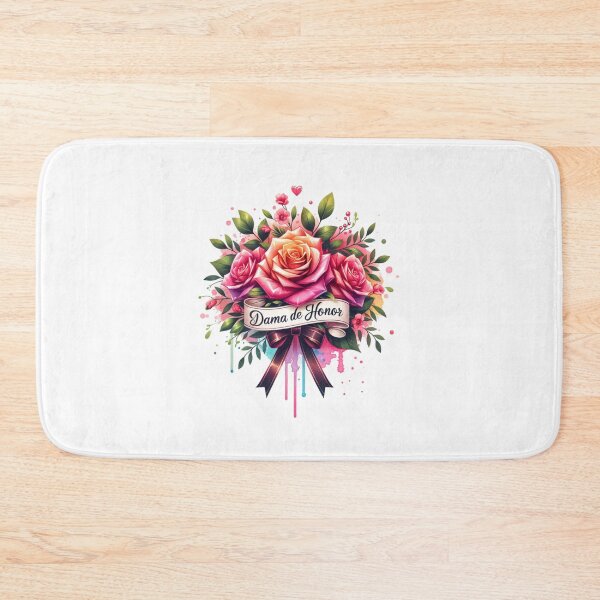 Item preview, "Dama de Honor" Floral Design – Perfect for Bridesmaid Gifts & Wedding Apparel designed and sold by artedigital99.