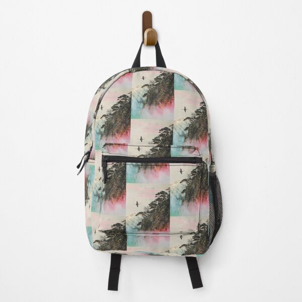 Item preview, Mystic Mountains and Cranes - Chinese Landscape Art designed and sold by Piotrek0001.