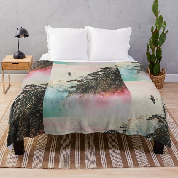 Item preview, Mystic Mountains and Cranes - Chinese Landscape Art designed and sold by Piotrek0001.
