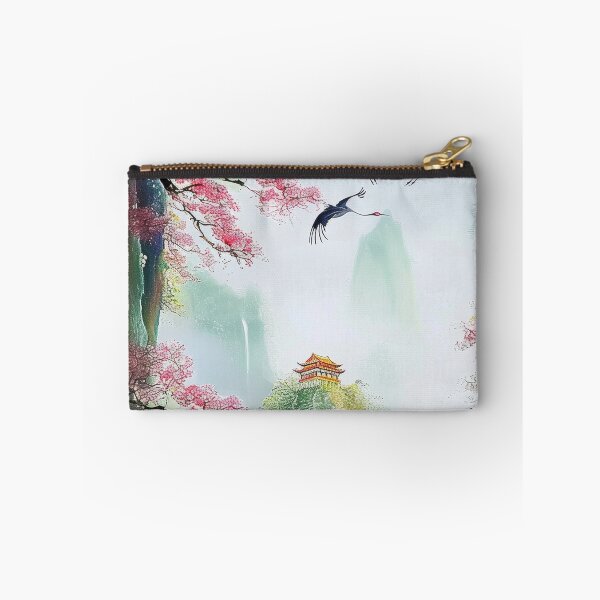 Item preview, Mystic Mountains and Cranes - Chinese Landscape Art designed and sold by Piotrek0001.
