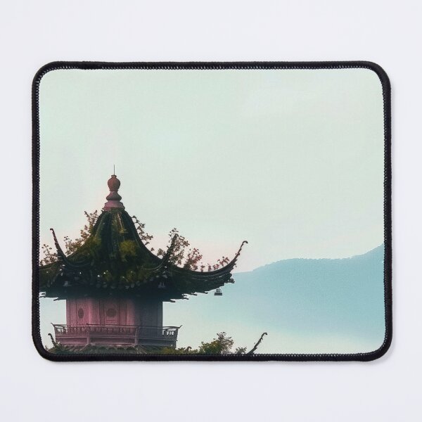 Item preview, Mystic Mountains and Cranes - Chinese Landscape Art designed and sold by Piotrek0001.