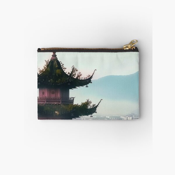 Item preview, Mystic Mountains and Cranes - Chinese Landscape Art designed and sold by Piotrek0001.