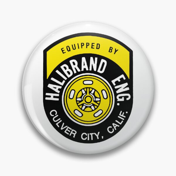 Item preview, 1950s-60s Equipped by Halibrand - Culver City, Calif. Yellow print designed and sold by retropetrol.