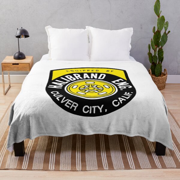 Item preview, 1950s-60s Equipped by Halibrand - Culver City, Calif. Yellow print designed and sold by retropetrol.