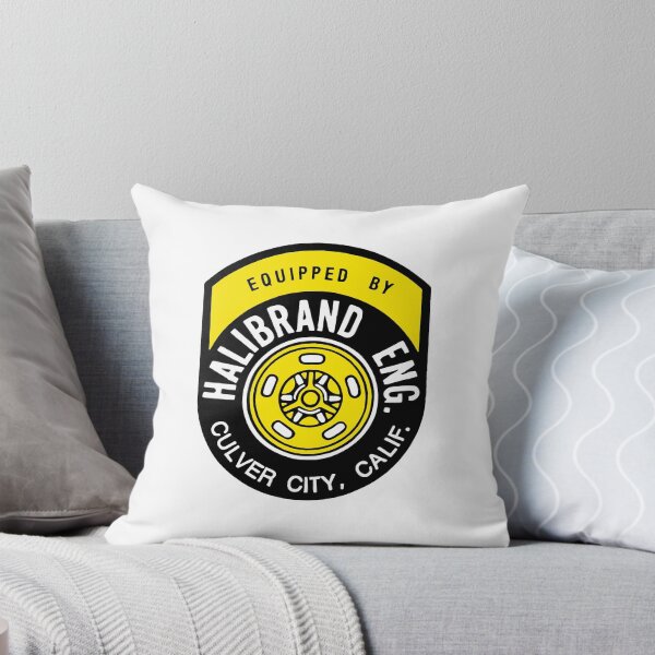 Item preview, 1950s-60s Equipped by Halibrand - Culver City, Calif. Yellow print designed and sold by retropetrol.