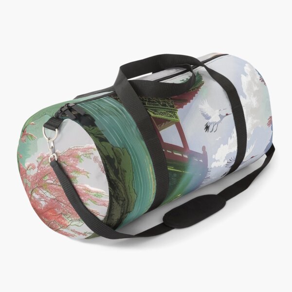 Item preview, Mystic Mountains and Cranes - Chinese Landscape Art designed and sold by Piotrek0001.
