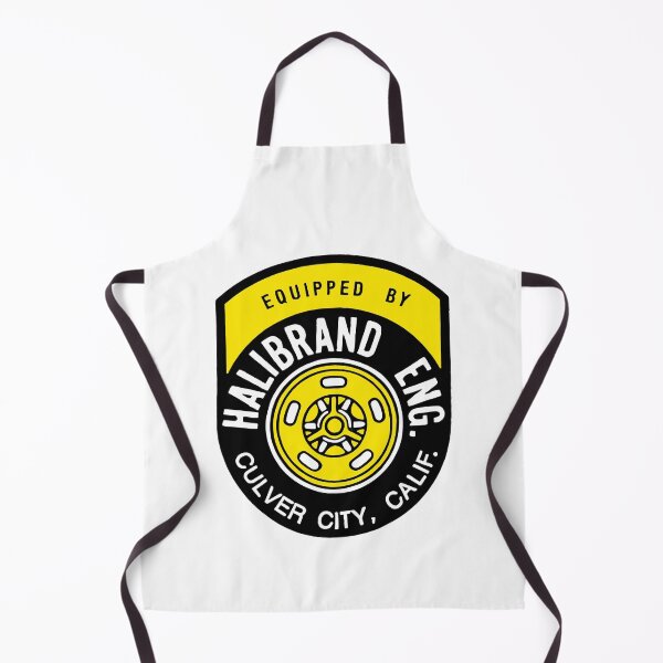 Item preview, 1950s-60s Equipped by Halibrand - Culver City, Calif. Yellow print designed and sold by retropetrol.