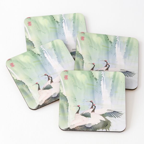 Item preview, Mystic Mountains and Cranes - Chinese Landscape Art designed and sold by Piotrek0001.