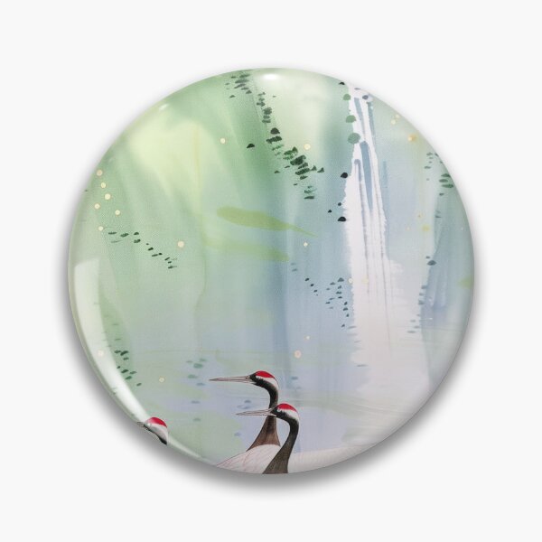 Item preview, Mystic Mountains and Cranes - Chinese Landscape Art designed and sold by Piotrek0001.