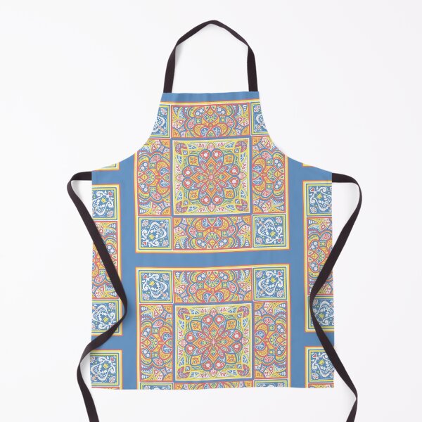 Item preview, Hand Draw Cute Elements Portuguese Tile - Light Color designed and sold by AliceDreamland.