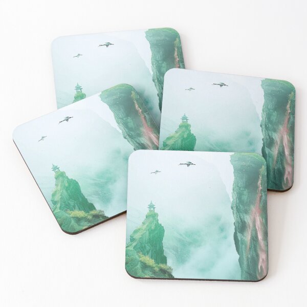 Item preview, Mystic Mountains and Cranes - Chinese Landscape Art designed and sold by Piotrek0001.