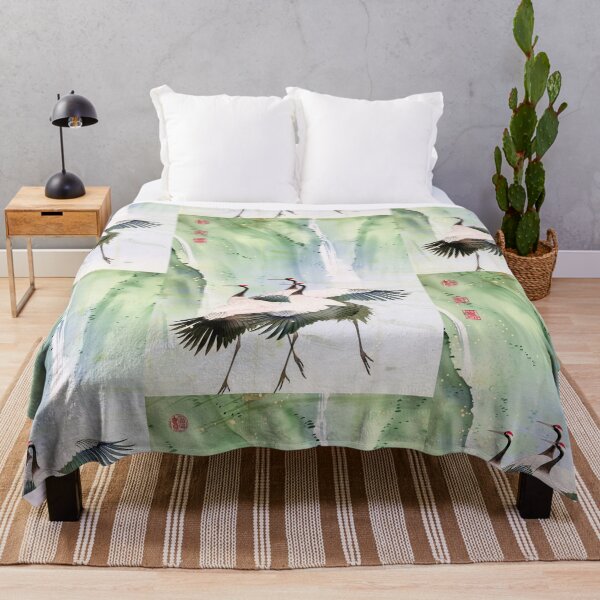 Item preview, Mystic Mountains and Cranes - Chinese Landscape Art designed and sold by Piotrek0001.