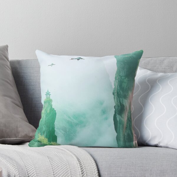 Item preview, Mystic Mountains and Cranes - Chinese Landscape Art designed and sold by Piotrek0001.