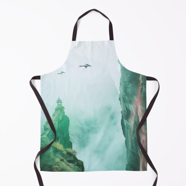 Item preview, Mystic Mountains and Cranes - Chinese Landscape Art designed and sold by Piotrek0001.