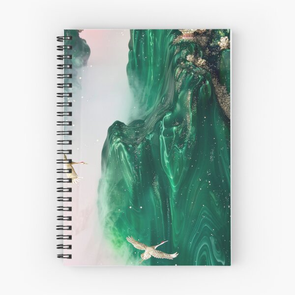 Item preview, Mystic Mountains and Cranes - Chinese Landscape Art designed and sold by Piotrek0001.