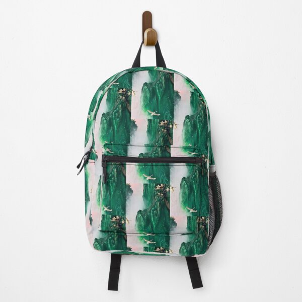 Item preview, Mystic Mountains and Cranes - Chinese Landscape Art designed and sold by Piotrek0001.