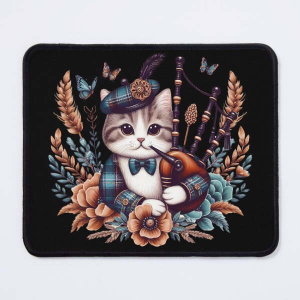 Item preview, Scottish Cat with Bagpipes designed and sold by Azrora.