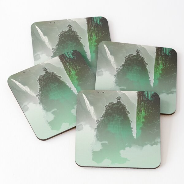 Item preview, Mystic Mountains and Cranes - Chinese Landscape Art designed and sold by Piotrek0001.