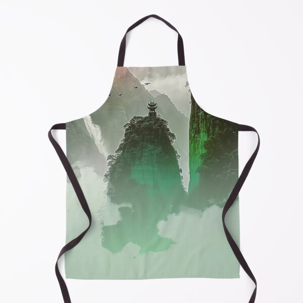 Item preview, Mystic Mountains and Cranes - Chinese Landscape Art designed and sold by Piotrek0001.