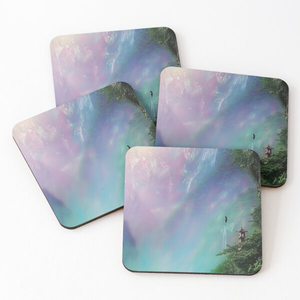Item preview, Mystic Mountains and Cranes - Chinese Landscape Art designed and sold by Piotrek0001.