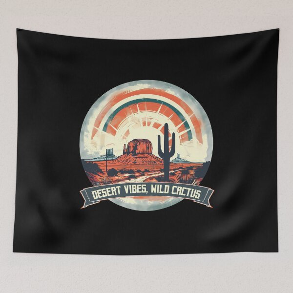 Item preview, Western Desert Vibes Cactus Sunset Art designed and sold by Aredbox.