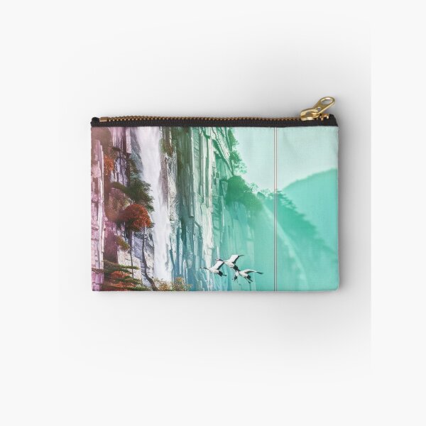 Item preview, Mystic Mountains and Cranes - Chinese Landscape Art designed and sold by Piotrek0001.