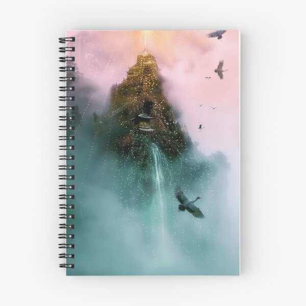 Item preview, Mystic Mountains and Cranes - Chinese Landscape Art designed and sold by Piotrek0001.