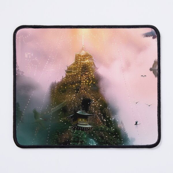 Item preview, Mystic Mountains and Cranes - Chinese Landscape Art designed and sold by Piotrek0001.