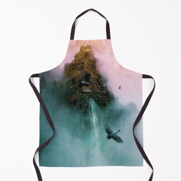 Item preview, Mystic Mountains and Cranes - Chinese Landscape Art designed and sold by Piotrek0001.
