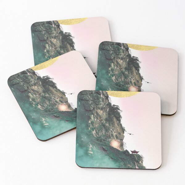 Item preview, Copy of Mystic Mountains and Cranes - Chinese Landscape Art designed and sold by Piotrek0001.