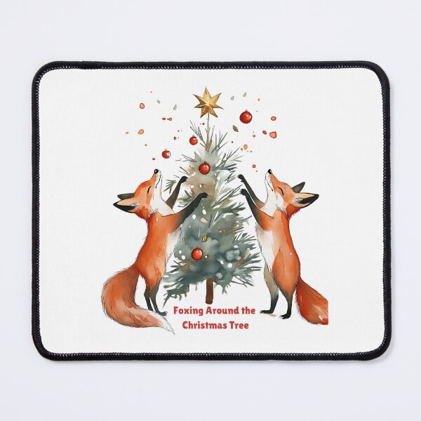 Item preview, Foxing Around the Christmas Tree designed and sold by badburropress.