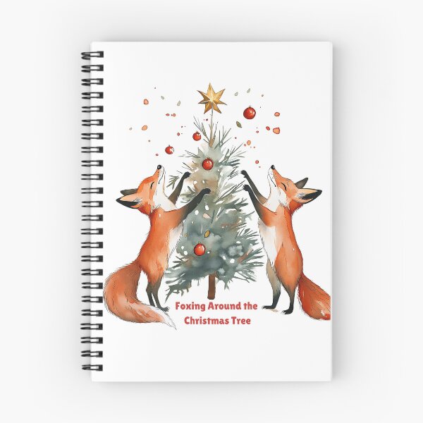 Item preview, Foxing Around the Christmas Tree designed and sold by badburropress.