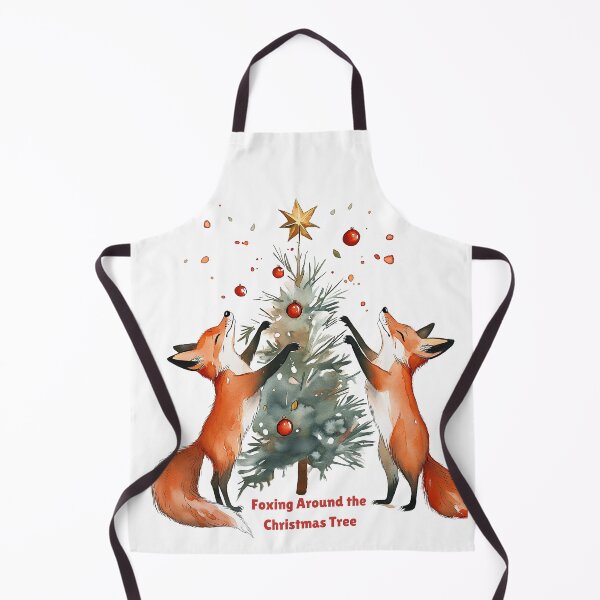 Item preview, Foxing Around the Christmas Tree designed and sold by badburropress.